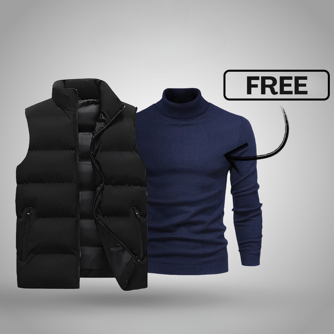 Weste + Gratis Pullover – Winter-Aktion