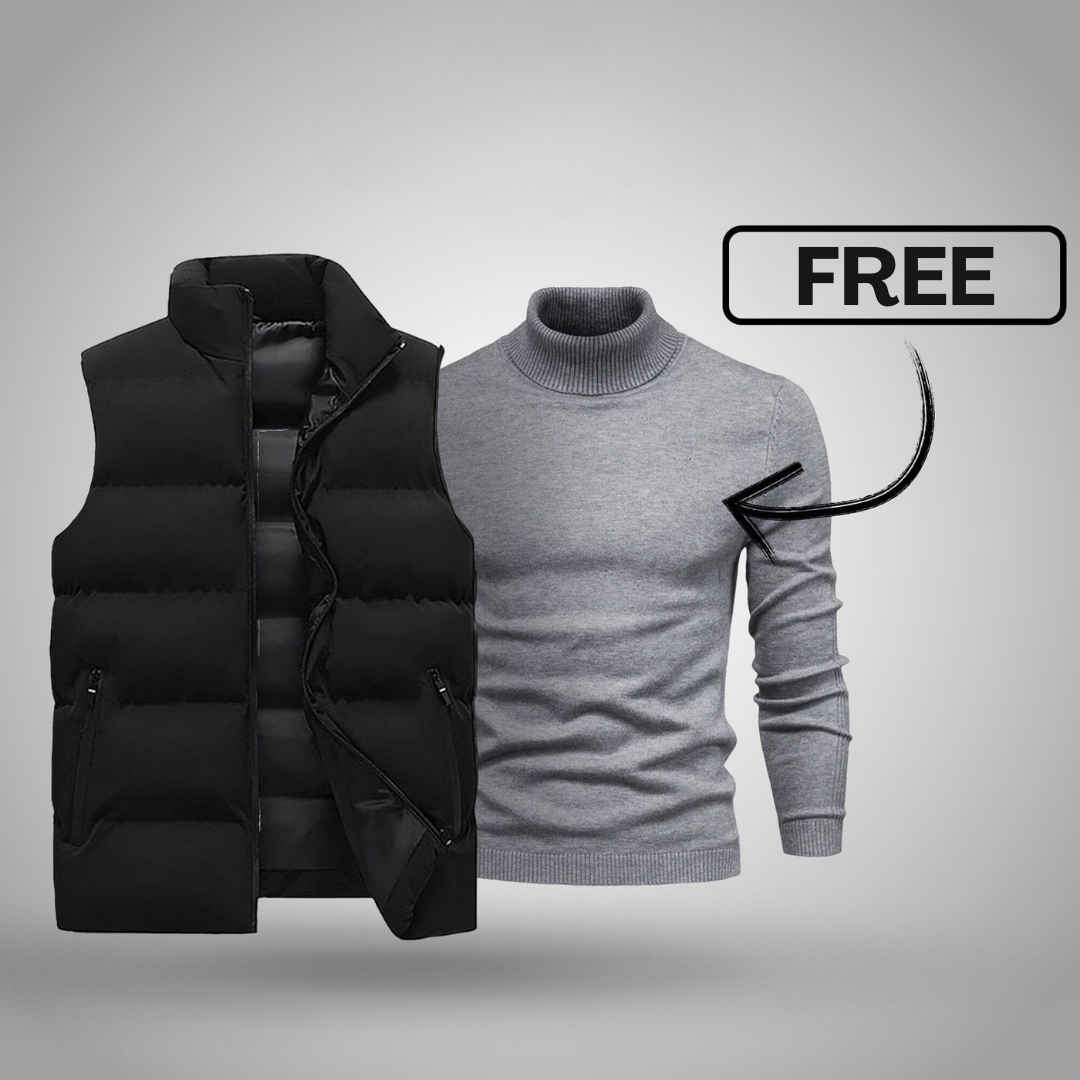 Weste + Gratis Pullover – Winter-Aktion