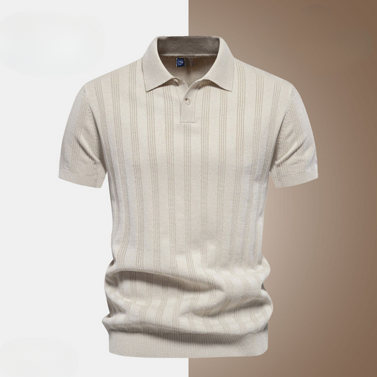 Men’s Textured Polo Shirt